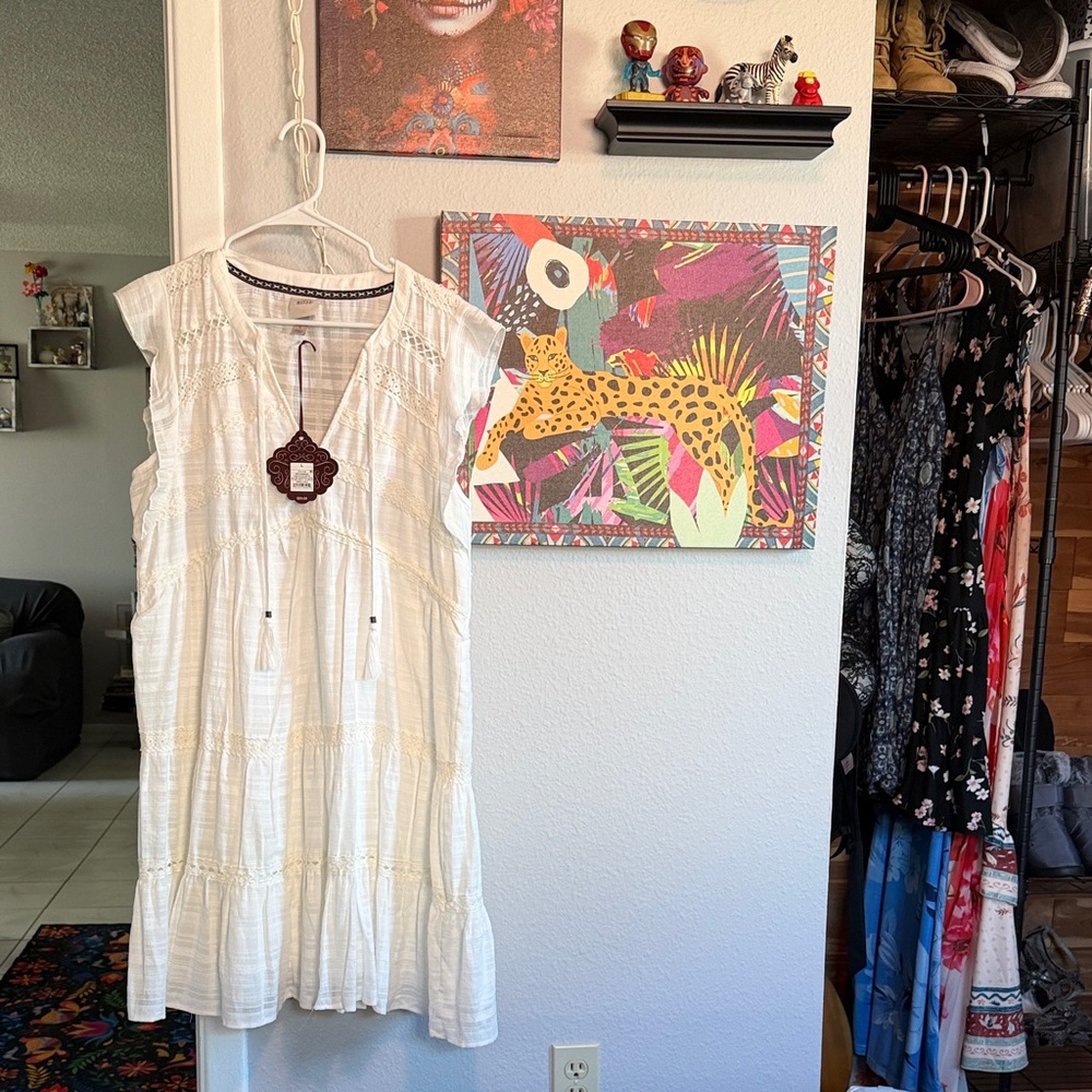 Knox Rose Textured White Dress